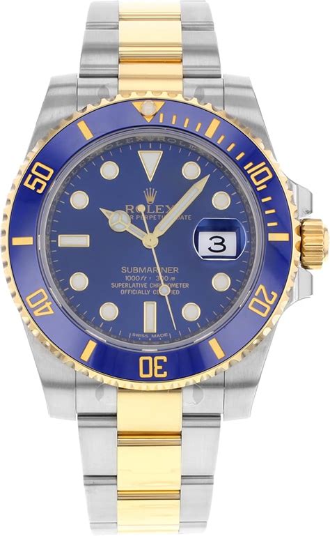 rolex submariner acciaio e oro quadrante blu|orologio Rolex.